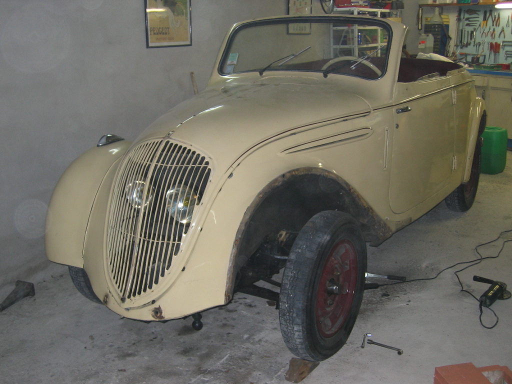 Restauration de la 202 cab. 1939 de Claude