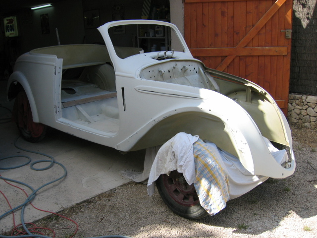 Restauration de la 202 cab. 1939 de Claude